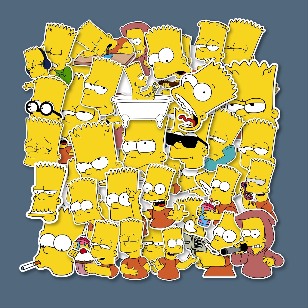 

STICKER PACK BART SIMPSON | TAHAN AIR | CUTTING | HELM LAPTOP KACA KOPER CASING HP