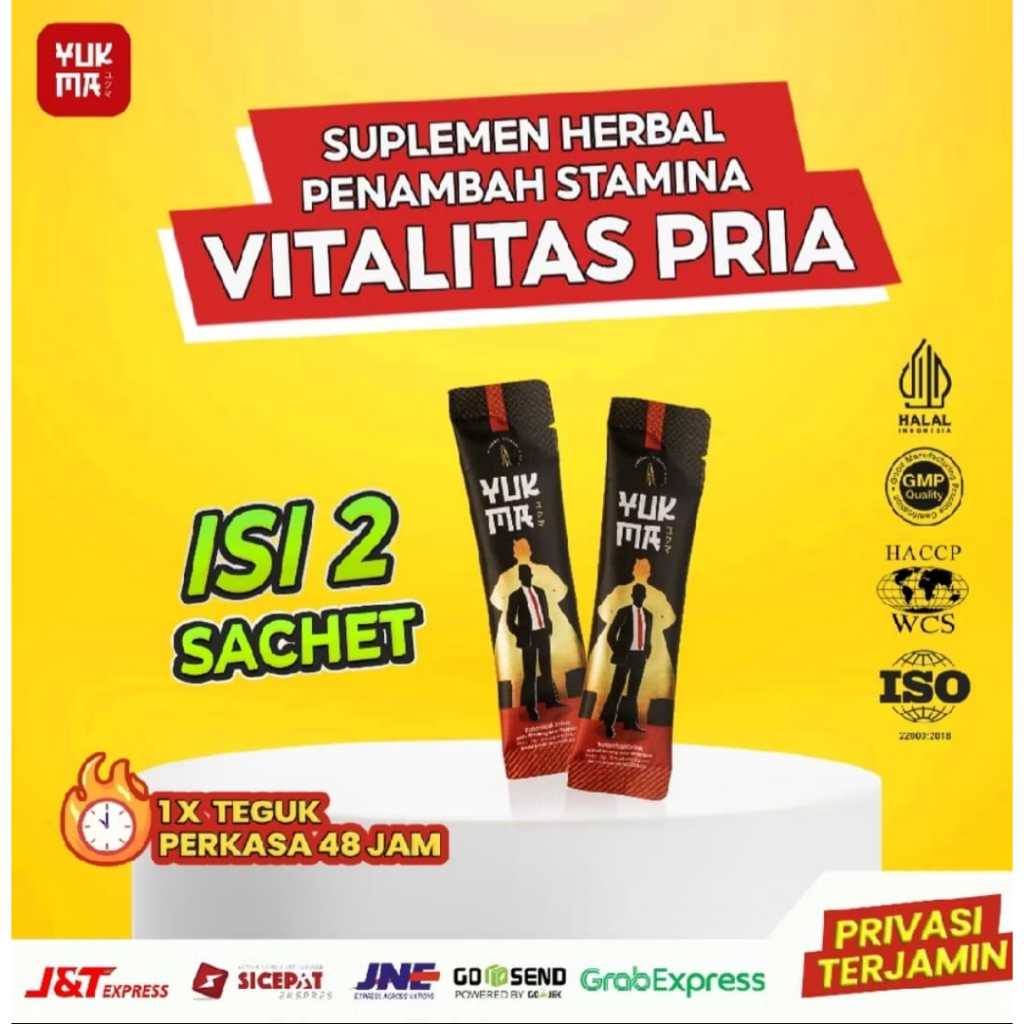 

YUKMA 2 Sachet Serbuk Herbal Rasa Strawberry