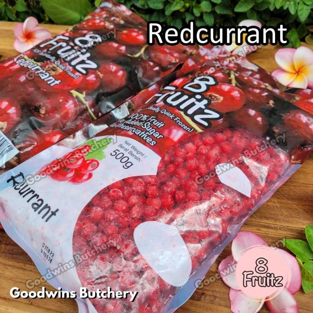 

Frozen fruit IQF REDCURRANT 8 Fruitz imported buah RED CURRANT beku 8Fruitz 500g