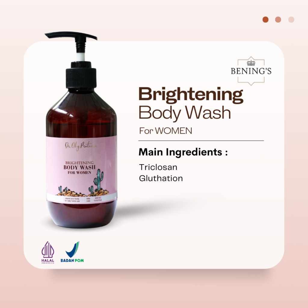 Benings Skincare Body Wash Women Whitening Sabun Mandi Wangi Mengandung Glutathione Skincare BPOM Ha