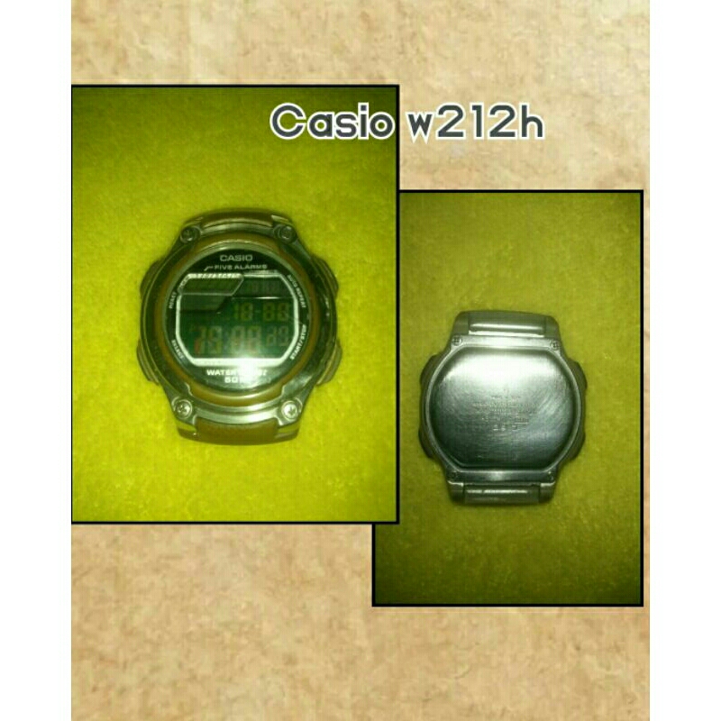 jam casio w212h bahan