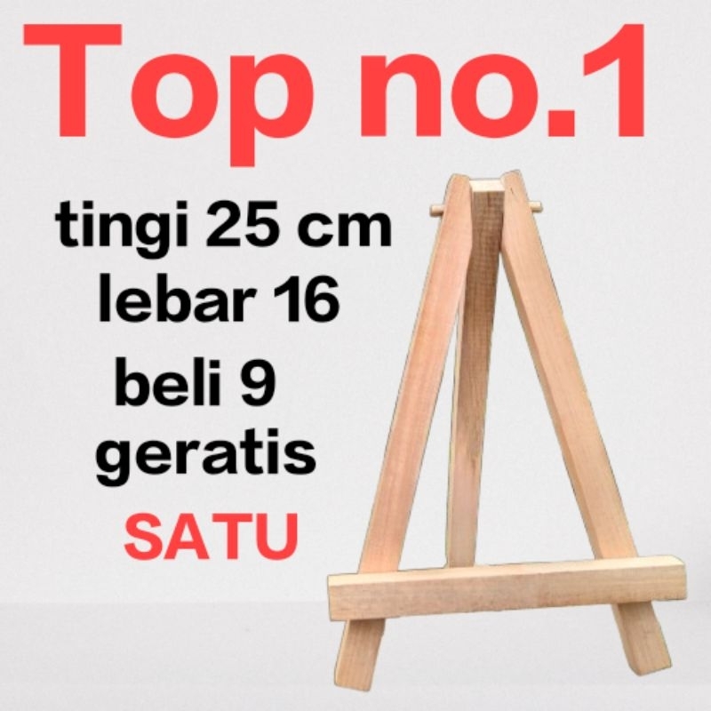 

Easel mini Stan Pigura Easel Stan Wood 25x16 cm Easel Lukis Mini Holder mini