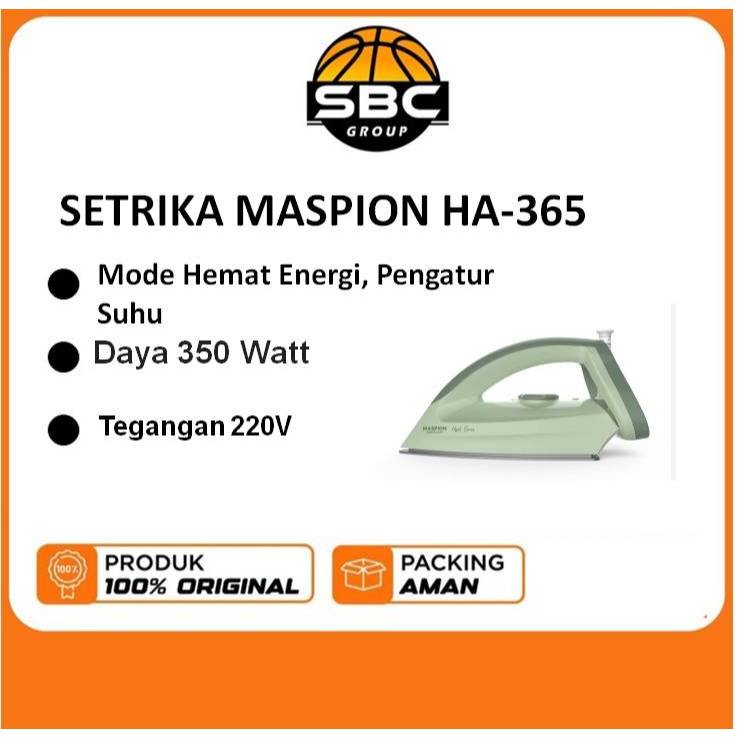 SETRIKA MASPION HA-365