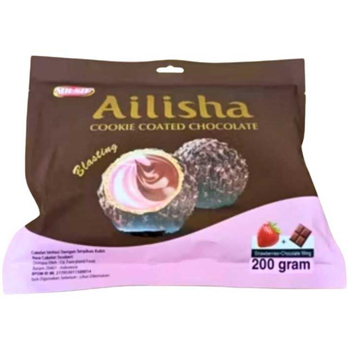 

ADR MR.SIF AILISHA Golden Chocolate 200g Cookie Coated Chocolate 200g