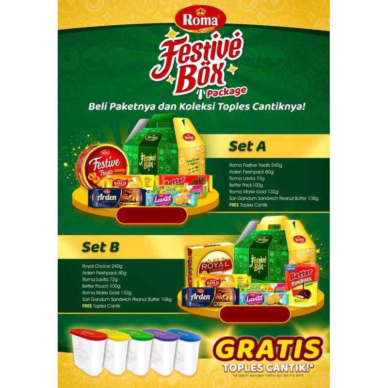 

Roma Festive Box Package Set A dan B