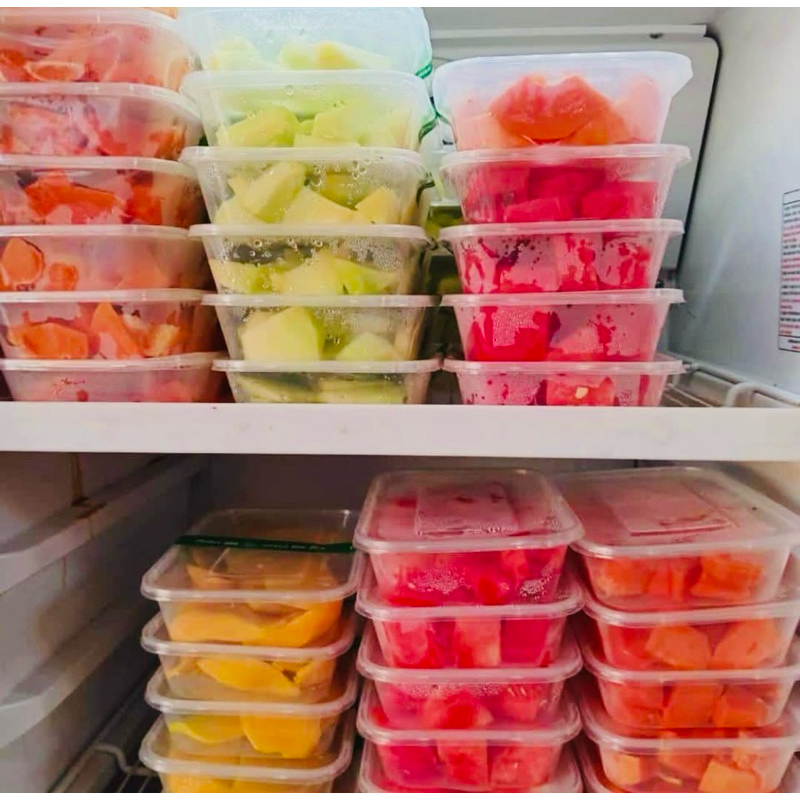 

buah pepaya potong 500ml kemasan thinwall