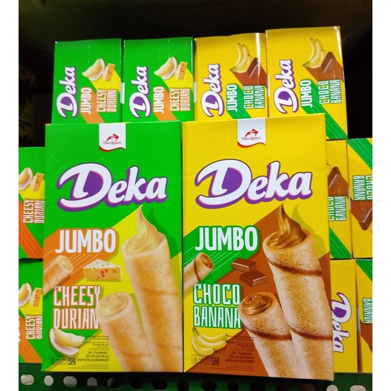 

DK / Deka Wafer roll jumbo Durian isi 20