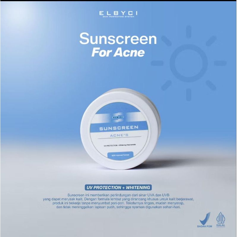SUNSCREEN'S ACNE ELBYCI ATASI JERAWAT BRUNTUSAN [FREE GIFT]