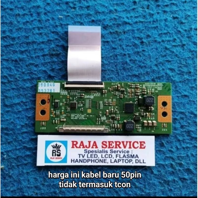 kabel tv LG 32LB550A lvds flaxible dari tcon ke panel lcd 50pin