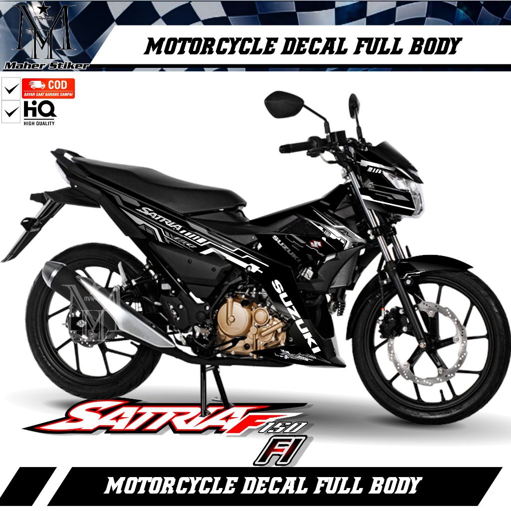 Decal Full Body Motor Satria fu FI  Variasi Hitech
