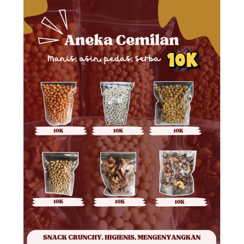 

Aneka Cemilan Manis Asin Pedas Serba 10K