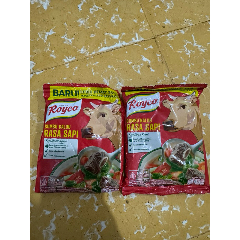 

Royco Baru Lebah Hemat Bumbu Kaldu Rasa Sapi 220gr