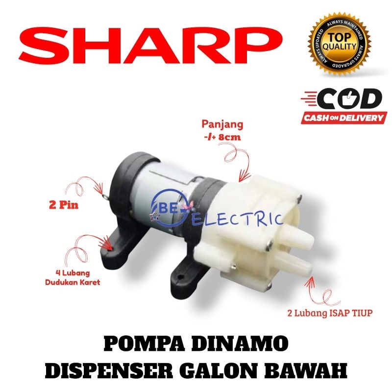 POMPA DISPENSER GALON BAWAH SHARP / DINAMO POMPA AIR DISPENSER SHARP DINAMO GALON BAWAH