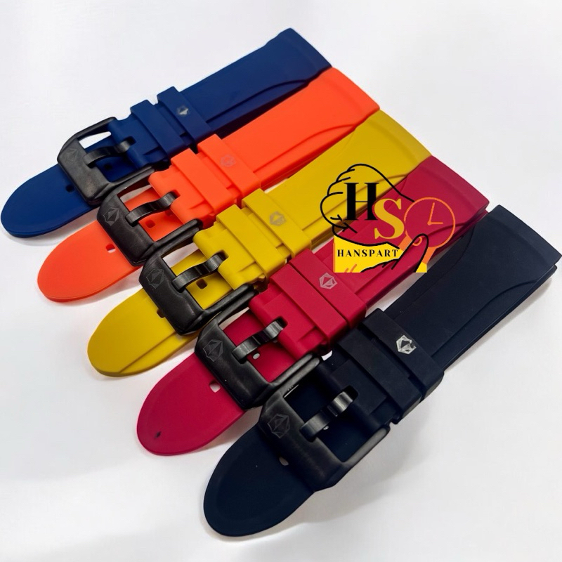 Strap Expedition rubber silikon 24mm Strap tali jam Expedition Tali Exp