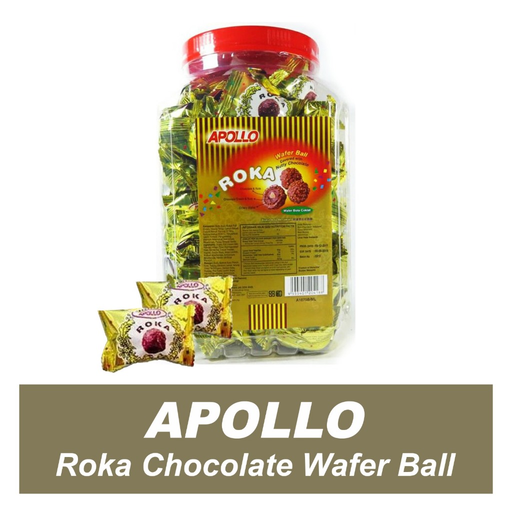 

Roka Apollo Wafer Ball Coklat Exp Maret 2026 PROMO HALAL