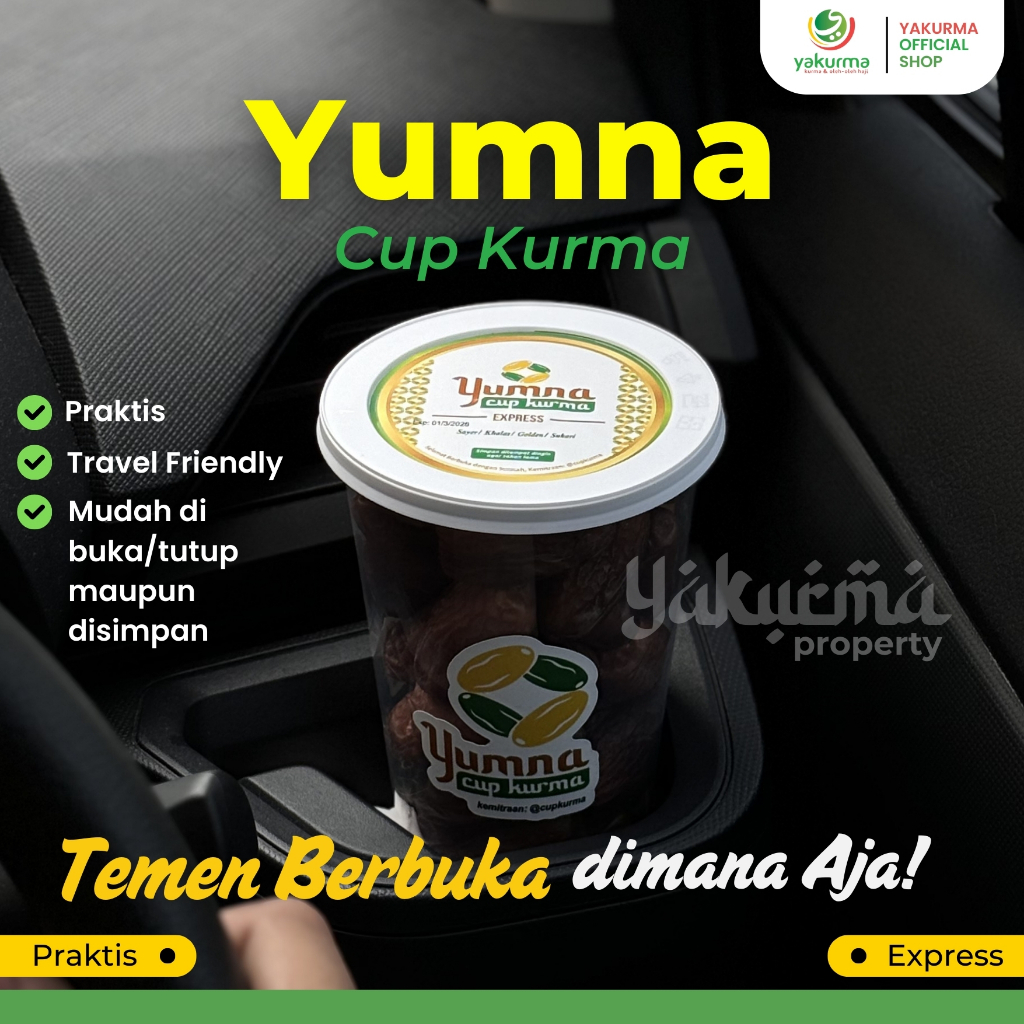

Yumna Cup kurma I Kurma Mesir/ Kurma Sayer I Temen berbuka dimana Aja!