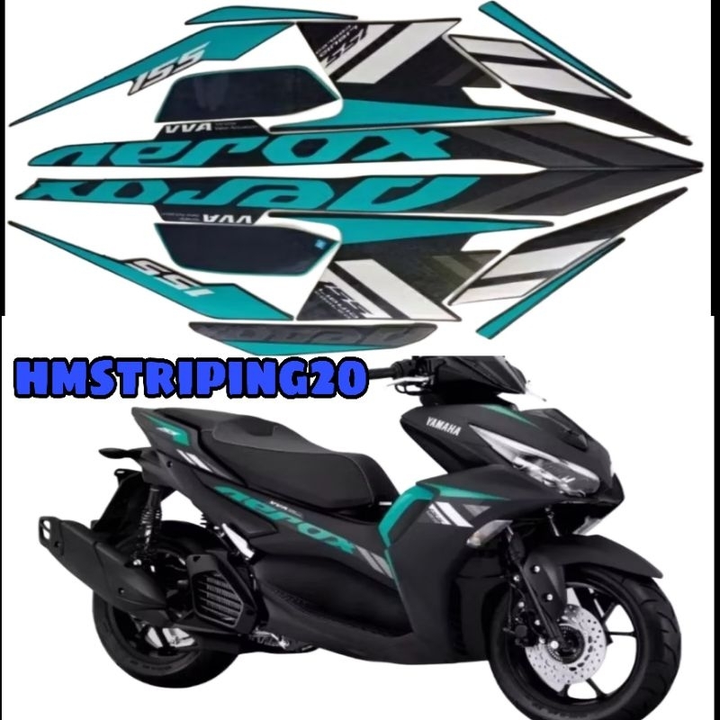 STRIPING STIKER YAMAHA AEROX 155 2021 ORIGINAL LIS BODY STANDART BERKUALITAS