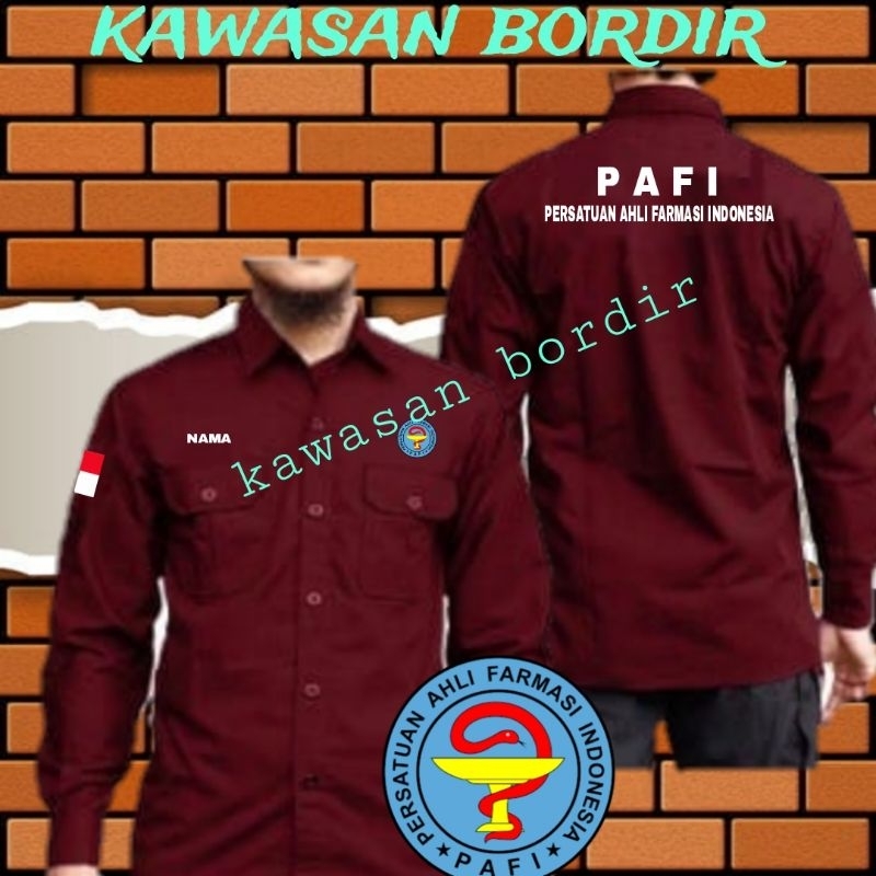 Terbaru kemeja PAFI farmasi baju PAFI farmasi seragam PAFI persatuan ahli farmasi baju persatuan ahl