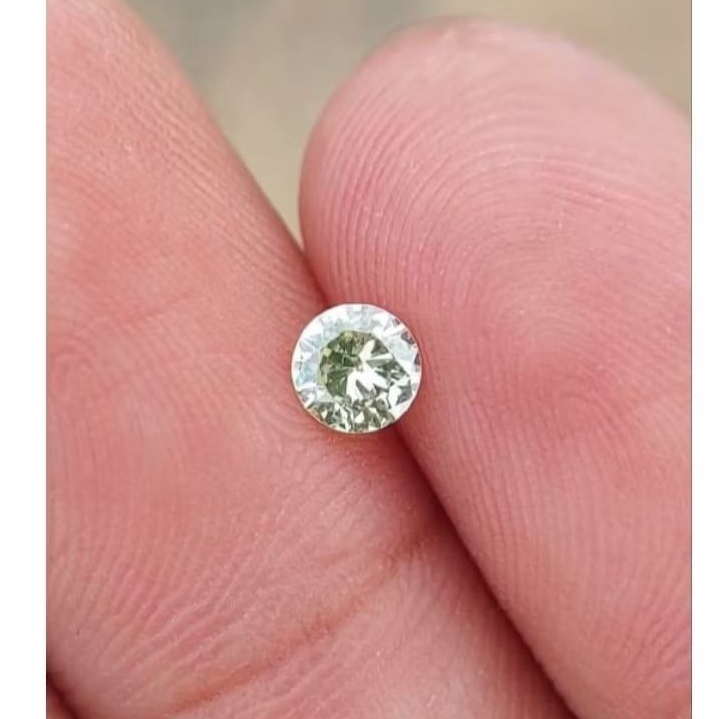 Natural Berlian Banjar cantik dan blink blink 0.22 crt untuk mata cincin kawin (code SN9023)