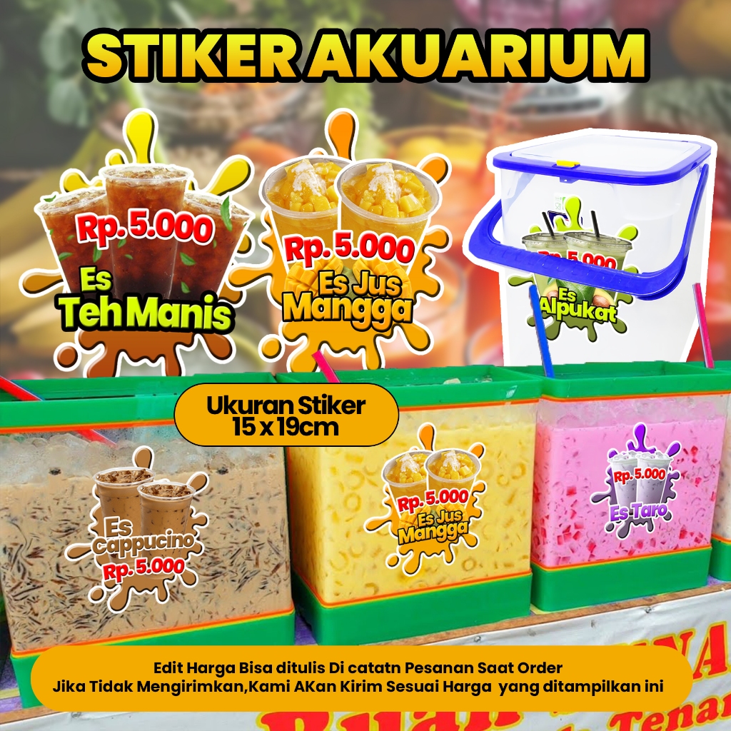 

Stiker Es Aquarium Sehari Jadi Stiker Termos Es edit Harga Ukuran 15x19cm