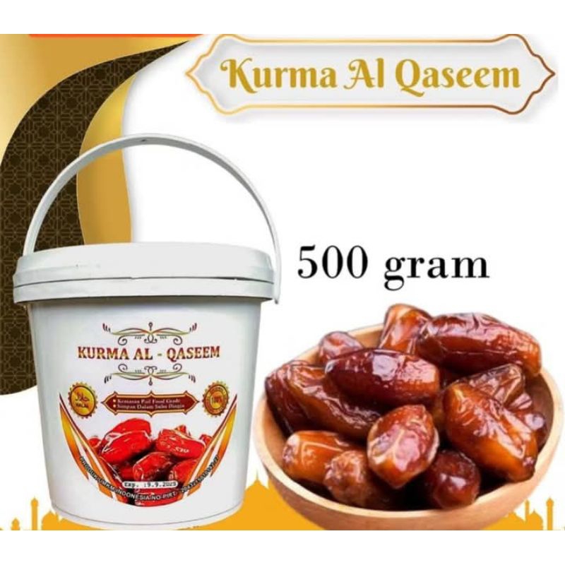 

Kurma Al-Qaseem Kemas Ember 500gr Paket Hemat 2ember