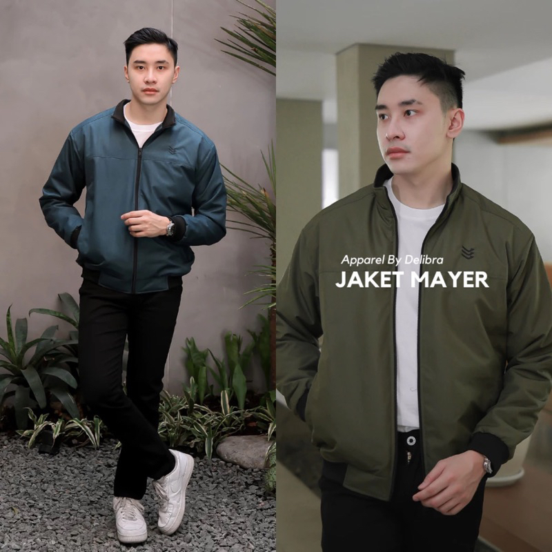 Jaket Parasut Waterproof Mayer Libra Pria Keren