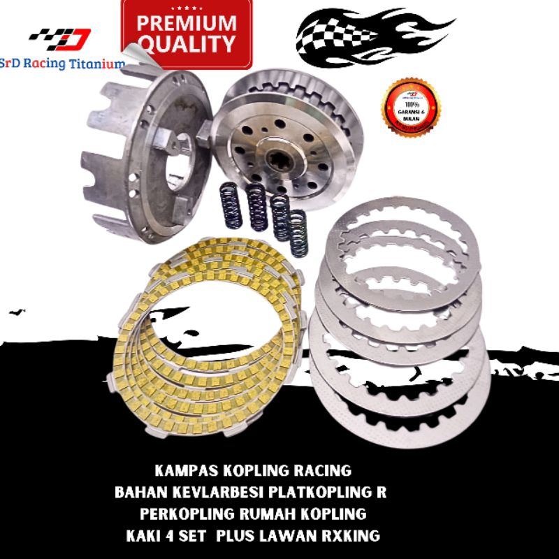 Kampas Kopling Racing RX K RX-KING NEW JAPAN kaki 4 set rumah kopling per kopling besi plat kopling