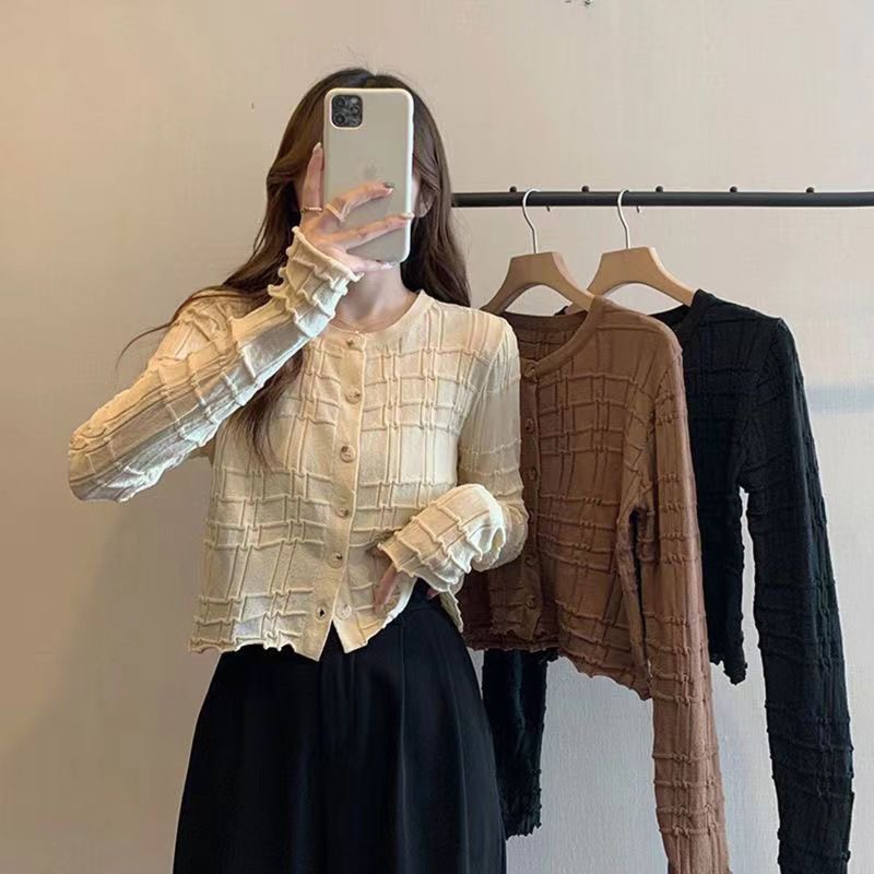 ATASAN LENGAN PANJANG KOREA LONG SLEEVEE SWEATER CROP TOP