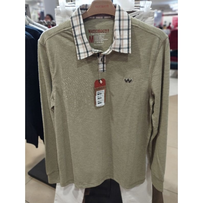 SWETTER/KAOS KERAH LENGAN PANJANG WATCHOUT CASUAL ORIGINAL