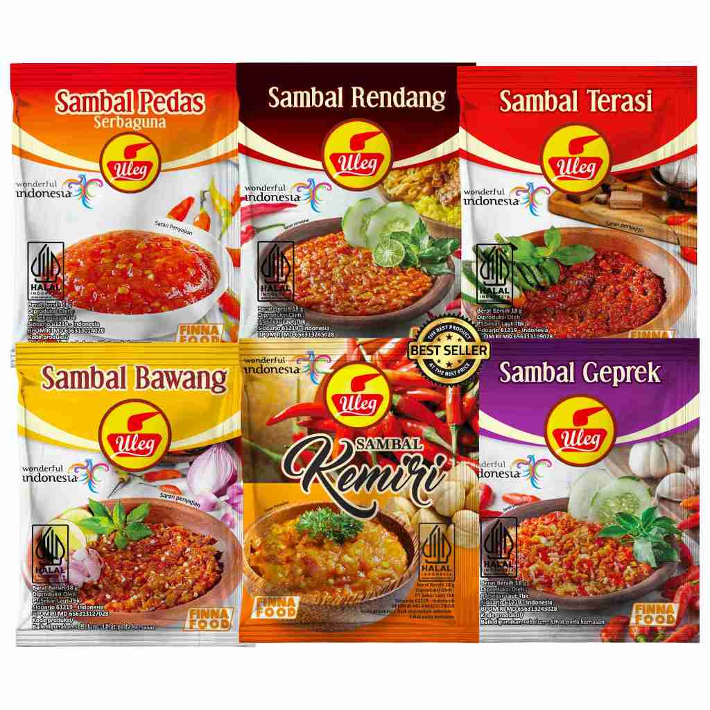 

Finna Sambal Uleg / Finna Sambal Uleg Kemasan per Sachet 20g