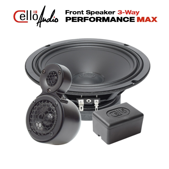 Speaker Split Component 3 Way Cello Performance Max (Midbass + Midrange + Tweeter)