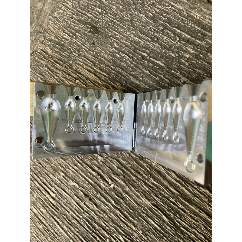 cetakan timah pancing tetes air