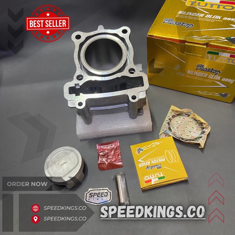 BLOK SEHER ASSY BORING ASSY CYLINDER BLOK KIT VIXION 150 BORE UP FOR JUPITER MX 135 CC PREMIUM TUTTO