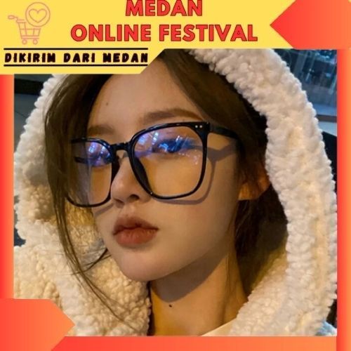 Kacamata Anti Radiasi Wanita Korea Bergaya Bingkai Transparan Frame Kacamata Komputer KMA007