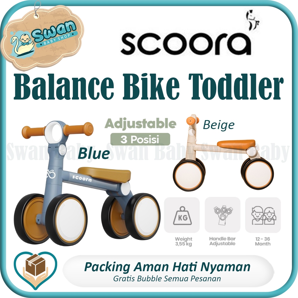 Scoora Zirro Balance Bike Toddler / Sepeda Keseimbangan Anak