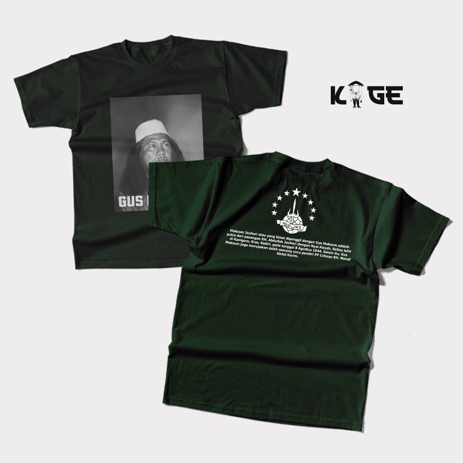 Kaos Pria GUS MAKSUM - Kaos Gus Maksum Jauhari Kaos Distro Santri Pria KAOS KAGE