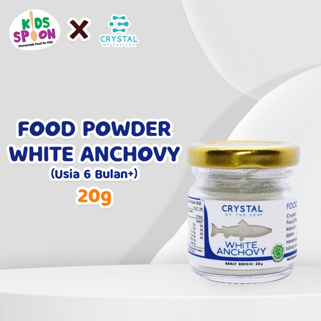 

Crystal Food Powder White Anchovy (Usia 6bln+) 20g