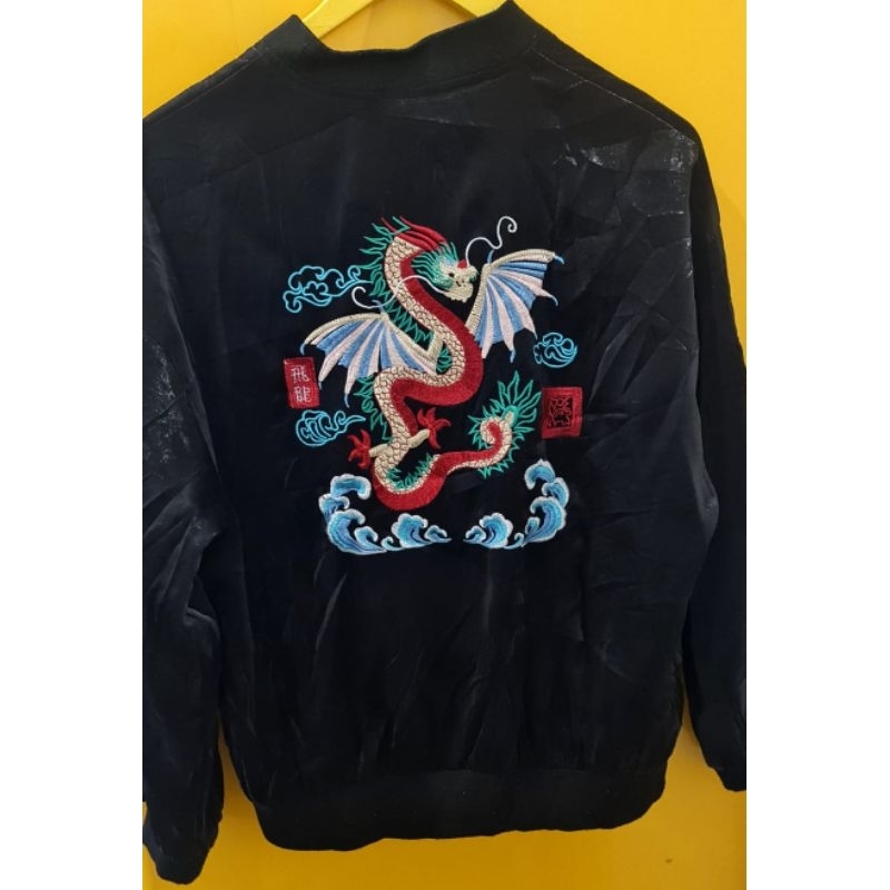 Jaket Bomber Sukajan Second Thrift Preloved