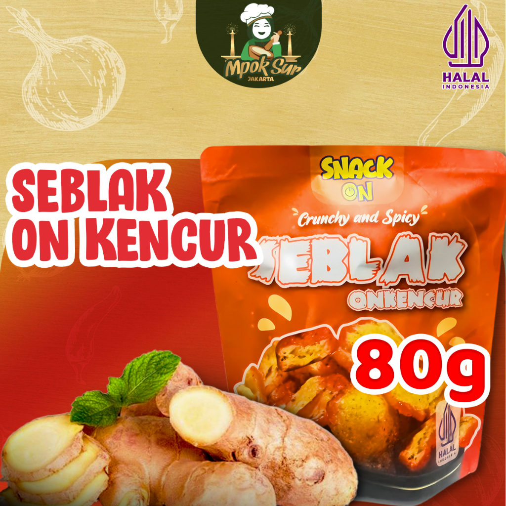 

Snack On Kerupuk Seblak Kencur 80gr