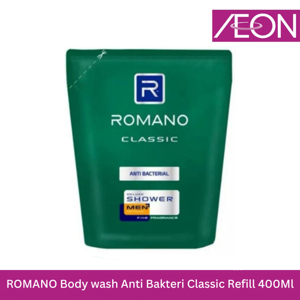 ROMANO Body wash  Anti Bakteri Classic Refill 400Ml