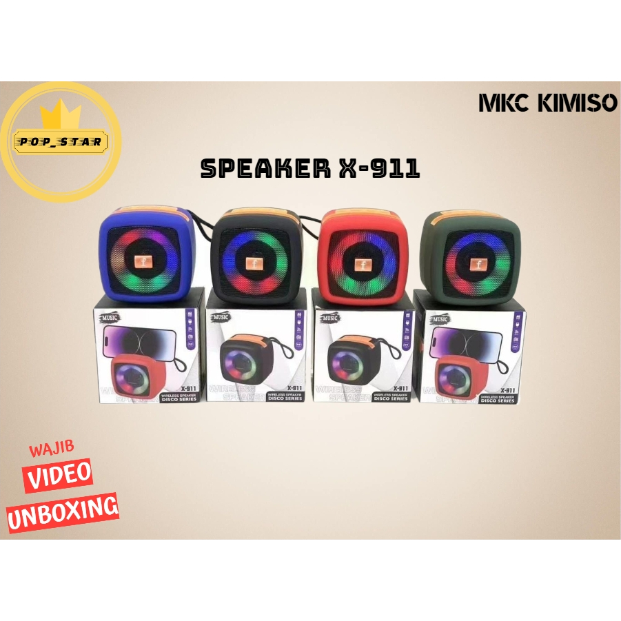Speaker Bluetooth JBK X 911 Music Box TWS Salon Aktif Portable Radio Fm Speaker Wireless