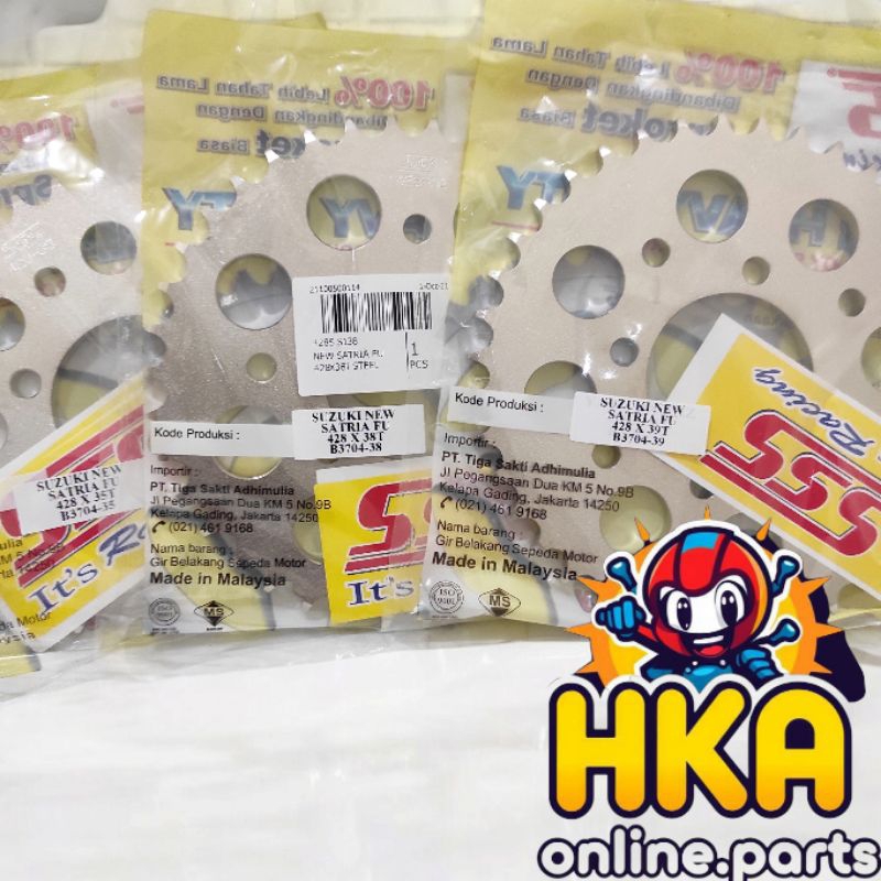 SSS Gear Ger Belakang 428 Satria FU Old New Facelif Fi Smash Kaze W175 Original 33 35 36 37 38 39 40