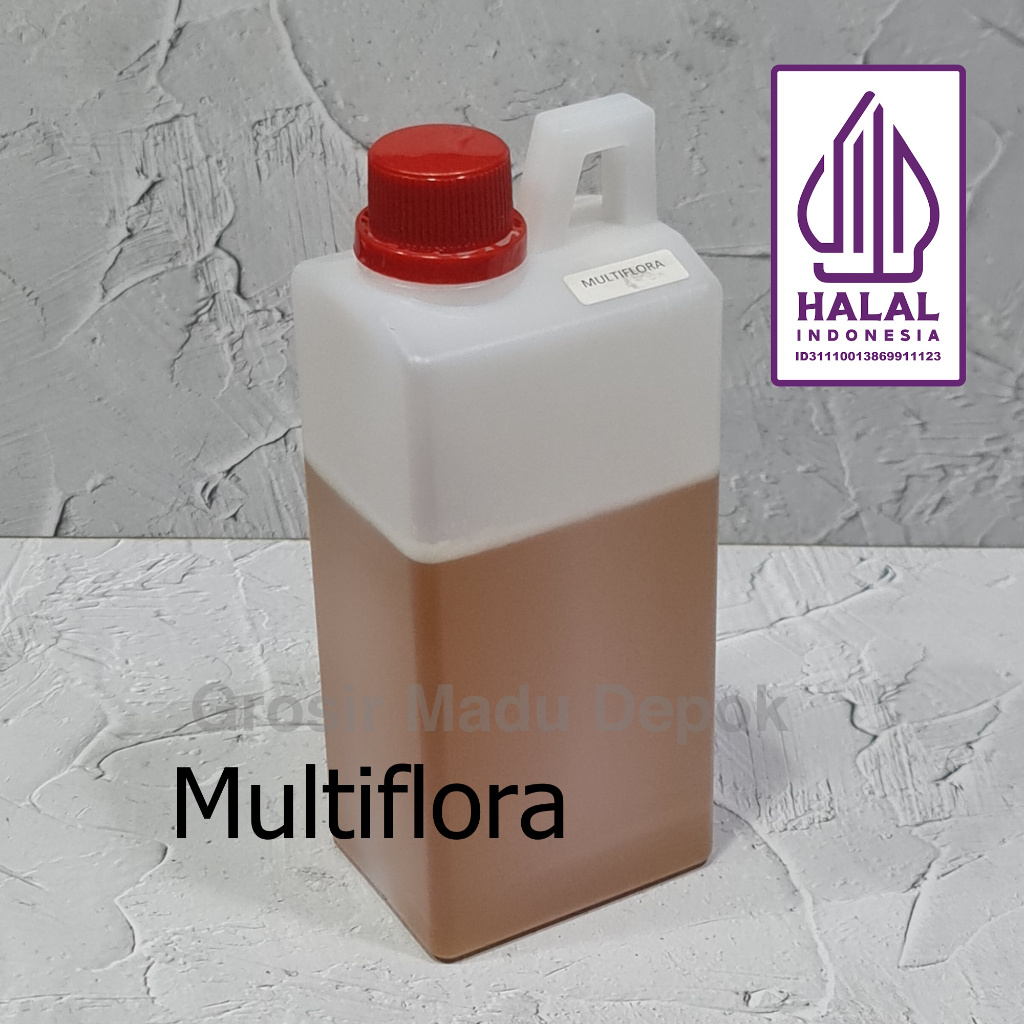 

Madu Asli Murni 1 kg Grade A Nektar Multiflora Java 100% Pure Natural Raw Honey Grosir Madu Depok