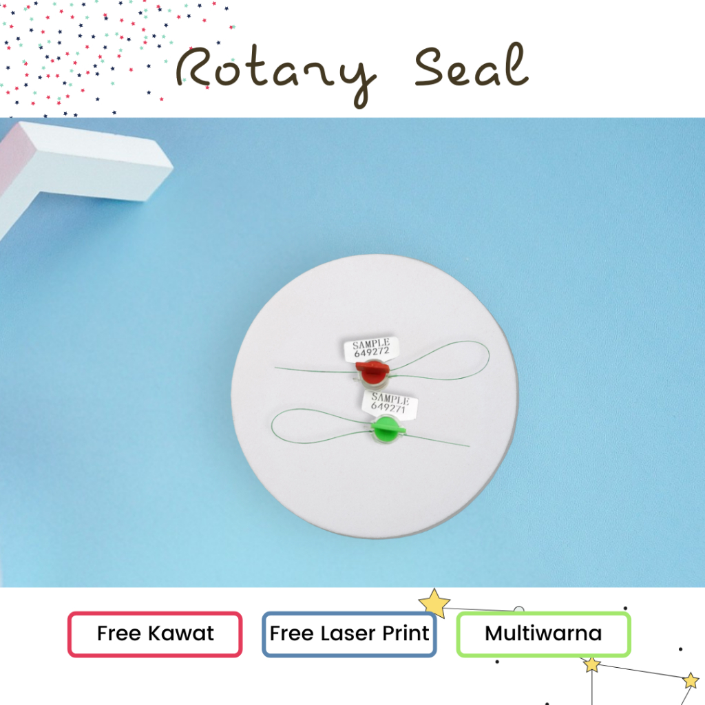 Rotary Seal Meter Security Seal + Kawat 20cm