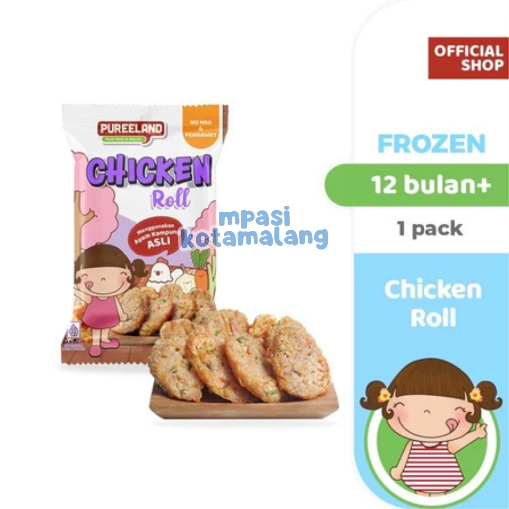 

PUREELAND FROZEN CHICKEN ROLL DAGING AYAM ROLL NO MSG