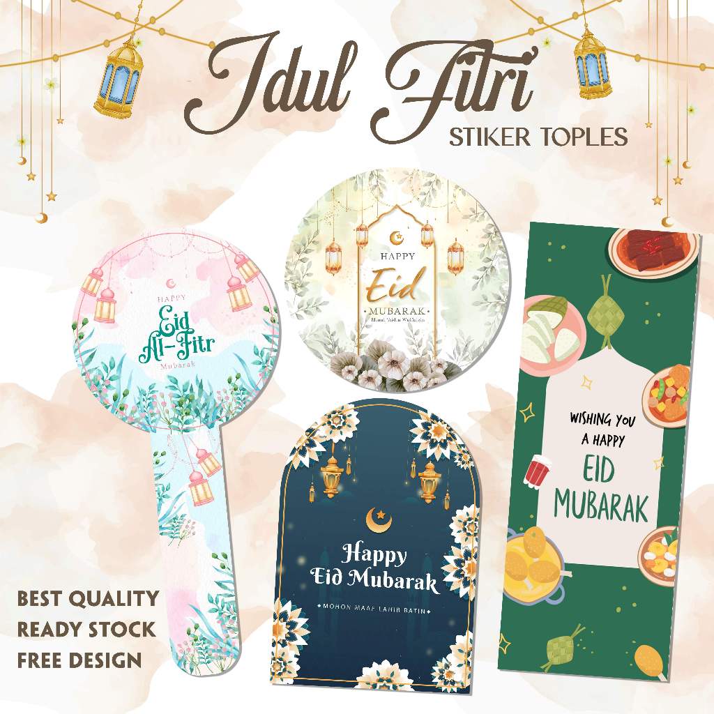 

[GIANT PALACE] STICKER BULAT LEBARAN / STIKER LABEL IDUL FITRI / STIKER SEGEL RAMADHAN