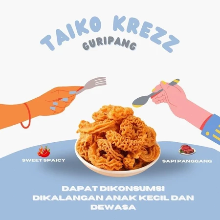 

Lezatoz_Genz Snack Taiko Krezz Guripang 500G/1000G Hampers Lebaran Idul Fitri/Parcel Lebaran Idul