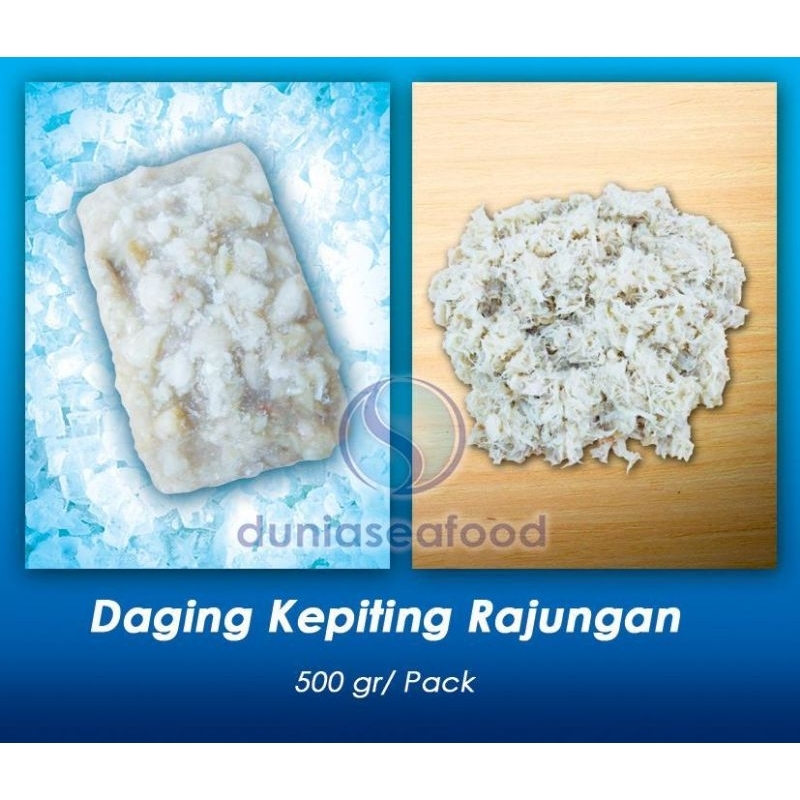 

Daging Kepiting Rajungan 500 gram per pack