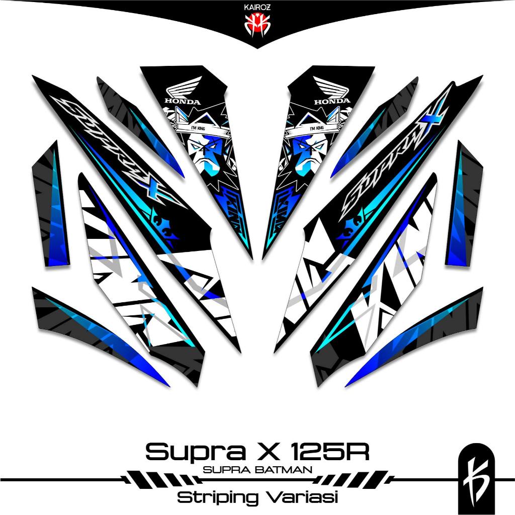 STRIPING SUPRA X 125 KARBU SKU 46 BATMAN STICKER STIKER HONDA SUPRA X 125 WAVE 125I SUPRA X 125R