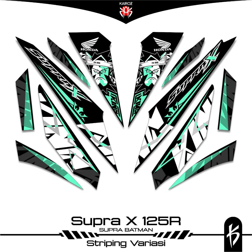 STRIPING SUPRA X 125 KARBU SKU 49 BATMAN STICKER STIKER HONDA SUPRA X 125 WAVE 125I SUPRA X 125R